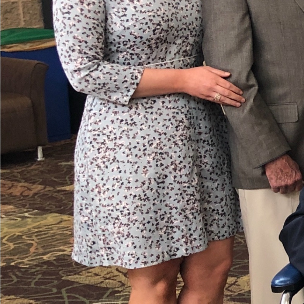 Banana Republic 3/4 Sleeve Floral Dress